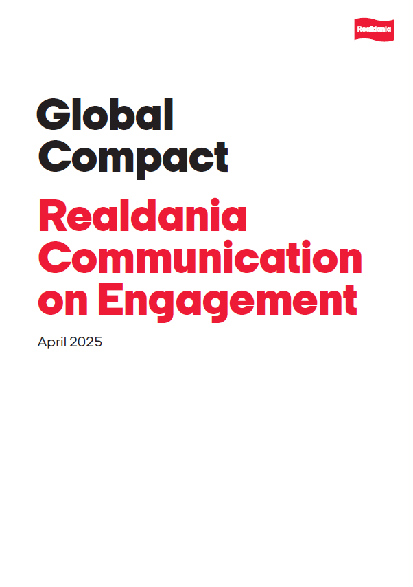 Global Compact 2025 - Realdania Communication on Engagement
